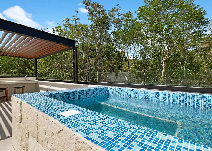 Luxury Pool Rooftop W Jacuzzi And Grill Casa de férias Xpu Ha